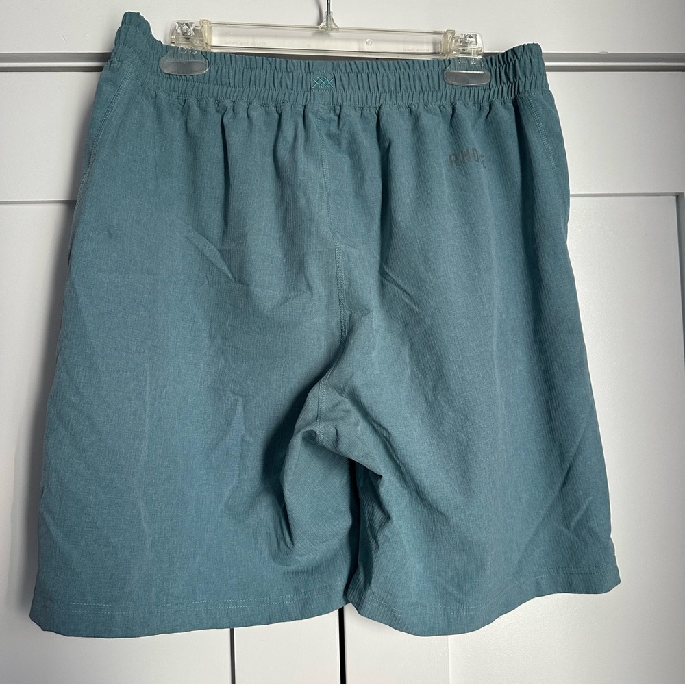 RHONE Men's Athletic Shorts Teal Blue - Picture 2 of 10